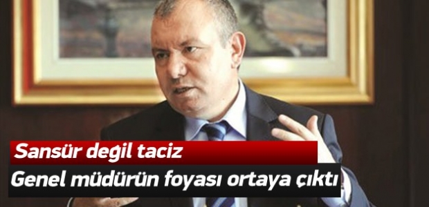 Sansürden değil tacizden istifa etti