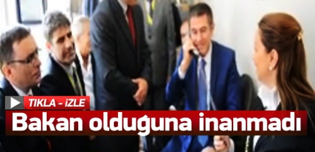 Bakan ile konuştuğuna inanmadı