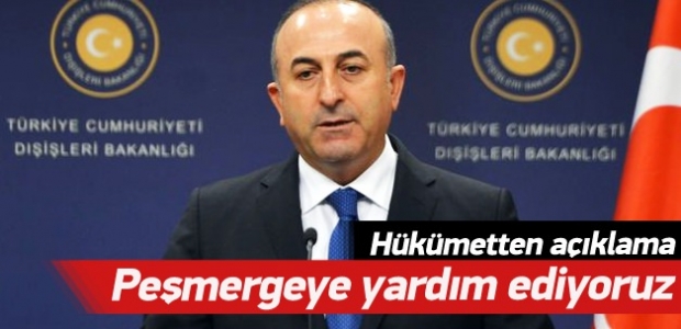 Mevlüt Çavuşoğlu: Peşmergeye yardım ediyoruz