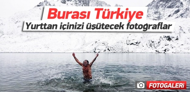 Türkiye'nin dört bir yanından kar manzaraları