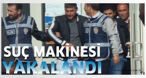Isparta'da şuç makinesi yakayı ele verdi