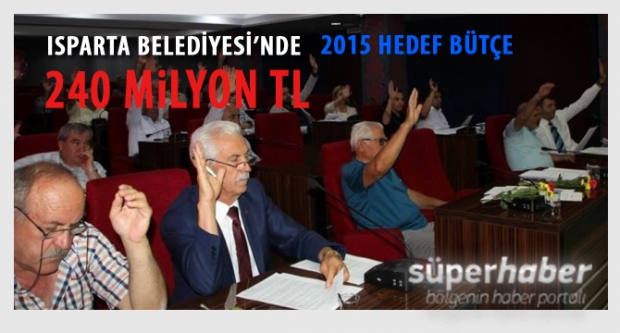 Altın tepside sunulacak şehre 240 milyon TL bütçe hedefi