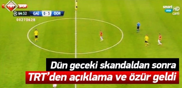 Skandal sonrası TRT özür diledi