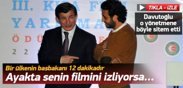 Davutoğlu'nun da katıldığı törende ilginç anlar