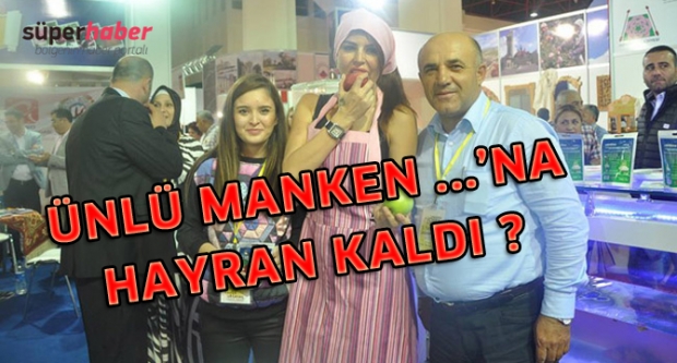 ÜNLÜ MANKEN EĞİRDİR ELMASINA HAYRAN KALDI