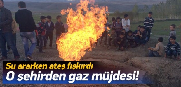 Su ararken gaz buldular!