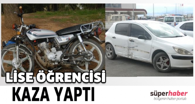Motosikletle Park Etmek İsteyen Araca Çarptı