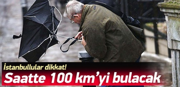 İstanbul'a şiddetli fırtına ve yağış uyarısı