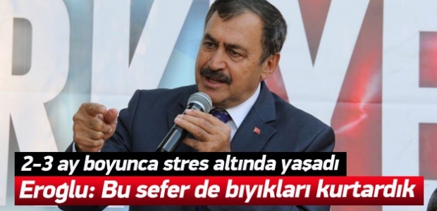 Yağmur yağdı Bakan'ın bıyıkları kurtuldu