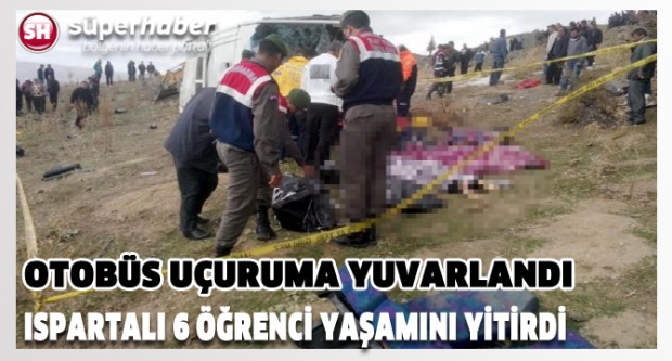 OTOBÜS UÇURUMA YUVARLANDI