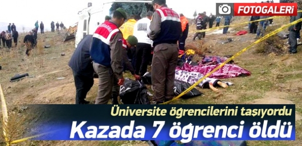 Üniversite öğrencileri kaza yaptı: 7 ölü