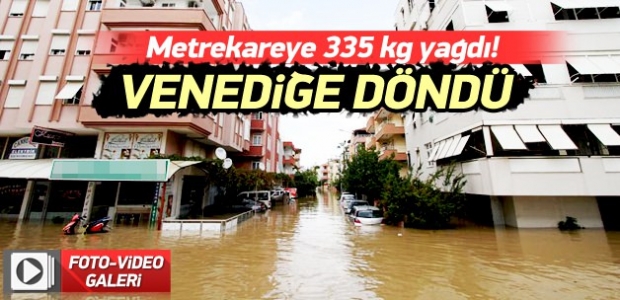 Manavgat'ı sel aldı