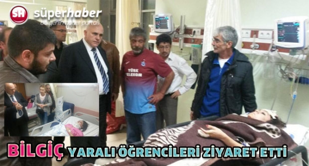 BİLGİÇ YARALI ÖĞRENCİLERİ ZİYARET ETTİ