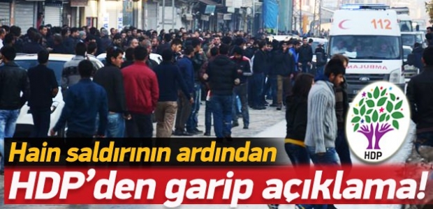 HDP'den hain saldırı için garip açıklama