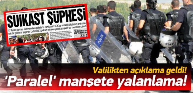 Diyarbakır valiliğinden 'suikast' habere tepki
