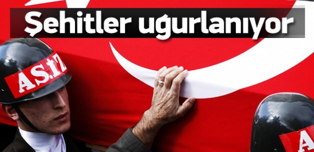 Yüksekova'daki 3 şehit uğurlanıyor