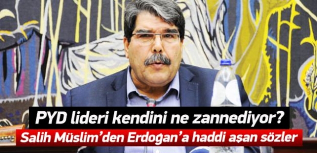 Salih Müslim'den Erdoğan'la ilgili hadsizce sözler