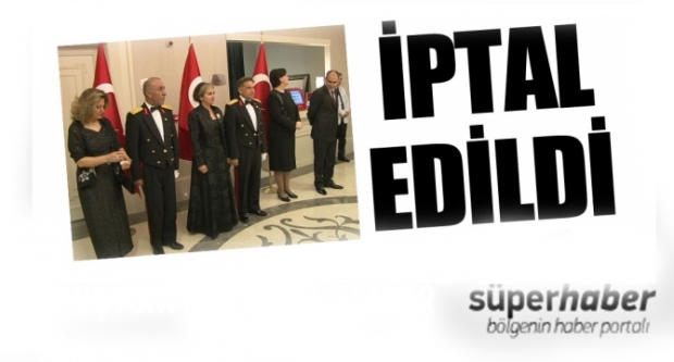 Cumhuriyet Resepsiyonu İptal Edildi