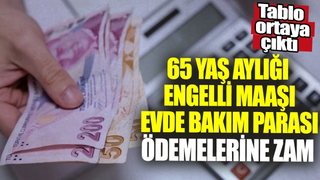 65 Yaş Aylığı, Engelli Maaşı ve Evde Bakım Parası Ödemelerine Zam Geldi!