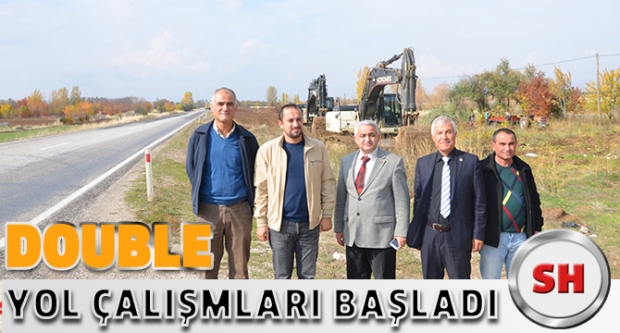 Duble yol çalışmaları başladı