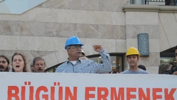 Mersin de  Ermenek  Protestosu