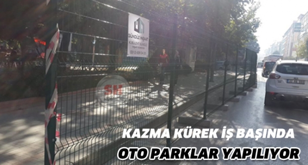 Isparta'da yapılacak olan otoparklar için ilk kazma vuruluyor