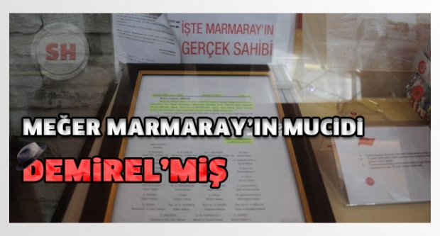 Meğer Marmaray’ın mucidi Demirel’miş