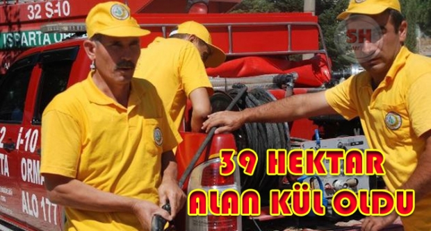 39 Hektar Alan Kül Oldu