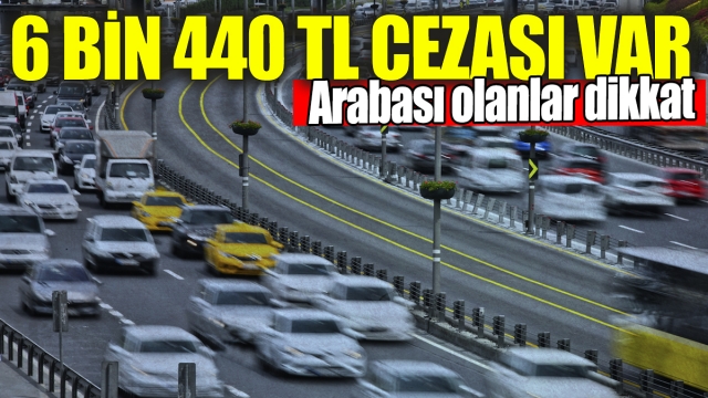 6 Bin 440 TL Ceza! Emniyet Şeridi İhlaline Dikkat