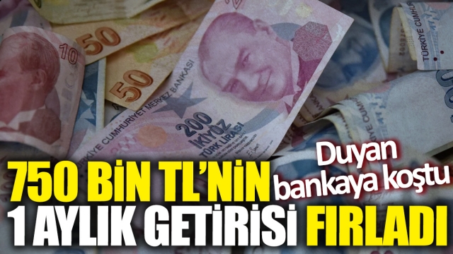 750 Bin TL'nin 1 Aylık Getirisi Fırladı! Yatırımcılar Bankalara Koşuyor