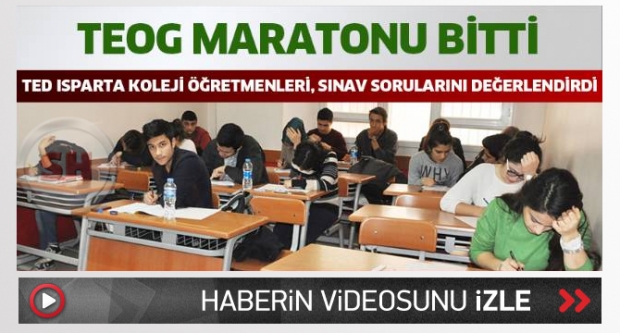 TEOG maratonu bitti