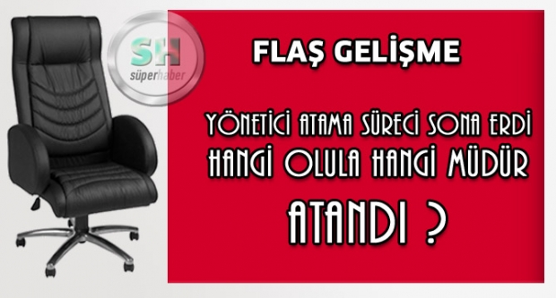 Yönetici atama süreci sona erdi