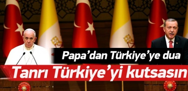 Erdoğan ve Papa'dan ortak basın toplantısı