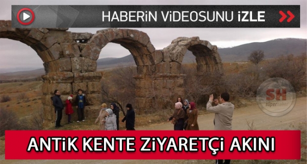Antik kentte ziyaretçi akını