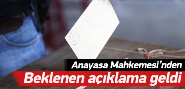 Anayasa Mahkemesi'nden seçim barajı açıklaması