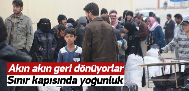 400 Suriyeli daha ülkesine döndü