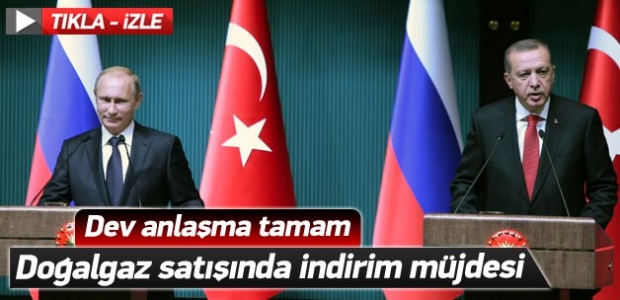 Putin'den doğalgazda indirim sözü İZLE