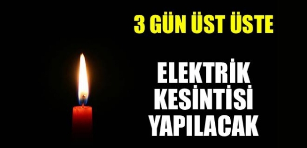 Isparta'da Elektrik Kesintisi
