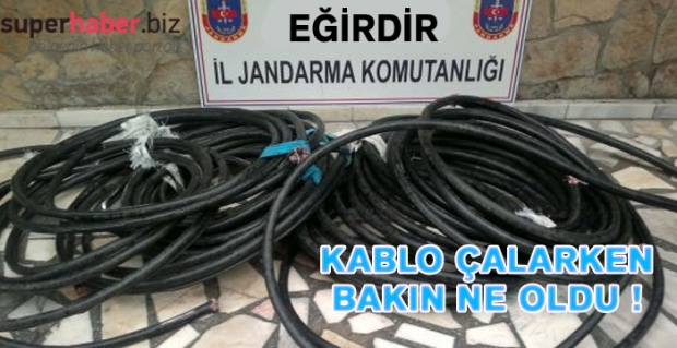 PTT KABLOLARINI ÇALARKEN...