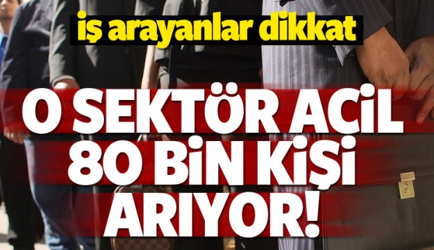 80 bin işçi arıyorlar!