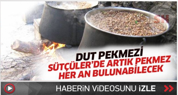 Sütçüler’de artık pekmez her an bulunabilecek