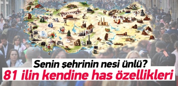 81 ilin kendine has özellikleri