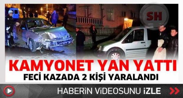 ISPARTA'DA FECİ KAZA 2 YARALI