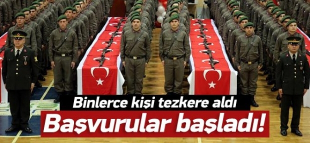 BEDELLİ ASKERLİK BAŞVURULARI BAŞLADI