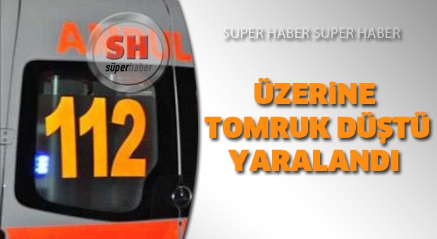 Üzerine Tomruk Düşen İşçe Ağır Yaralandı!
