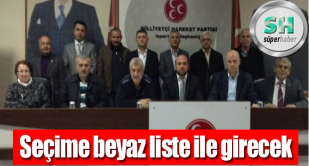 SEÇİME BEYAZ LİSTE İLE GİRECEK
