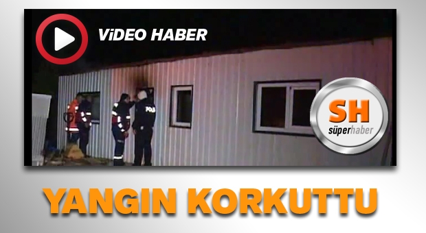 Mobilya mağazasının evrak deposu kül oldu