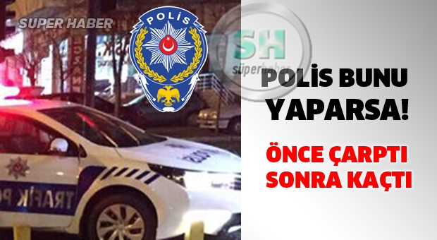 Isparta'da polis aracı ile özel oto çarpıştı