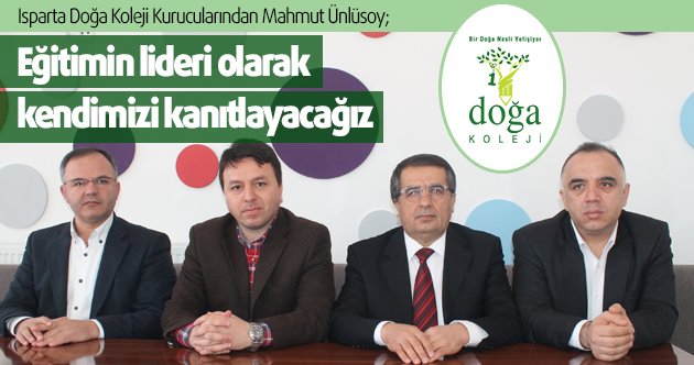 Eğitimin lideri olarak kendimizi kanıtlayacağız