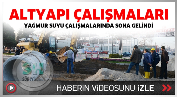 Yağmur suyu çalışmalarında sona gelindi